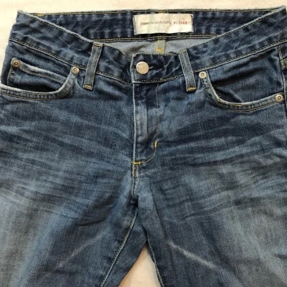 Paper Denim & Cloth Blue Washed Bootcut Jeans Sz 27 - Picture 3 of 8